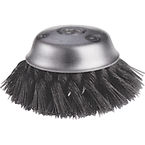 Knot Wire Cup Brushes - Stagger Row, 5-3/4" Dia. x 5/8"-11 Arbor NRZ Safety Inc.