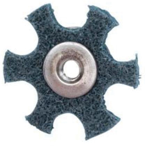 Disque abrasif en forme d'&eacute;toile pour pr&eacute;paration de surface Abrasotex , 1-1/2" dia., Grain Tr&egrave;s fin, Oxyde d'aluminium NRZ Safety Inc.