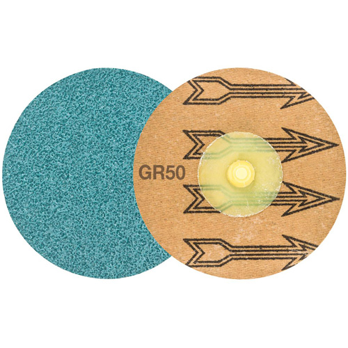 TWIST TOPCUT Sanding Disc, 3" Dia., 50 Grit, Zirconium NRZ Safety Inc.