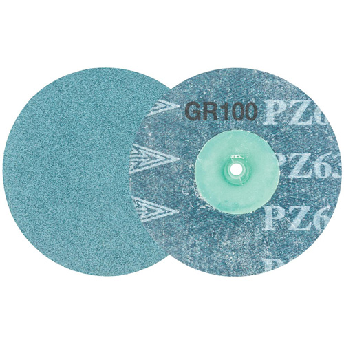 TWIST TOPCUT Sanding Disc, 3" Dia., 100 Grit, Zirconium NRZ Safety Inc.