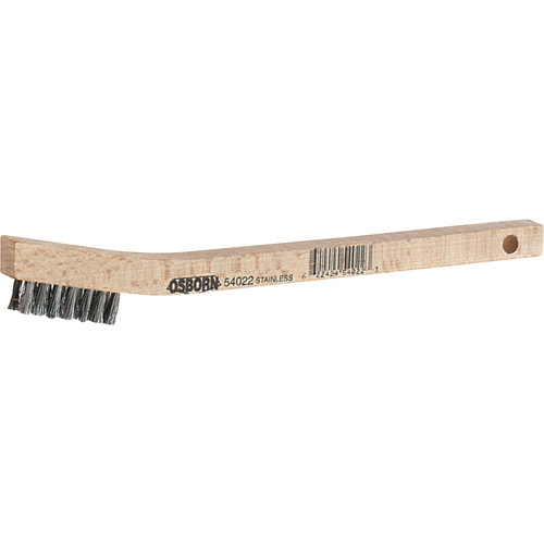 Petites brosses de nettoyage, Acier inoxydable, 3 x 7 rangs de fils, Longueur 7-3/4" NRZ Safety Inc.
