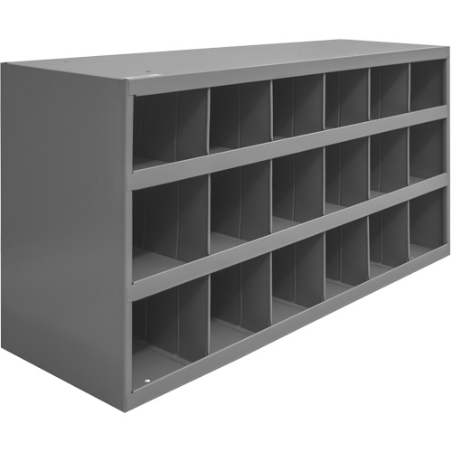 Armoires pour bacs de rangement en acier, 33-3/4" la x 12" p x 19-1/4" h, Gris NRZ Safety Inc.