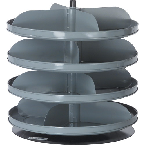 Rotabin&reg; Storage Units, 60 lbs. Capacity per Level, 6 Level, 26-1/8" H x 17" Dia. NRZ Safety Inc.