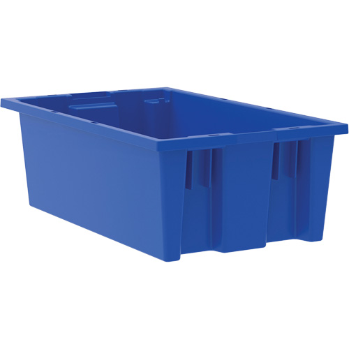 Nesting and Stacking Tote, 6" x 11" x 18", Blue NRZ Safety Inc.