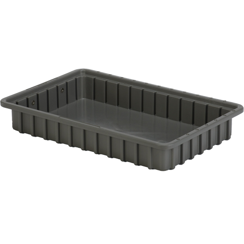 Contenants Divider Box, Poly&eacute;thyl&egrave;ne, 16,5" la x 10,9" p x 2,5" h, Gris NRZ Safety Inc.