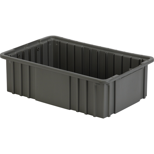 Contenant Divider Box, Poly&eacute;thyl&egrave;ne, 16,5" la x 10,9" p x 5" h, Gris NRZ Safety Inc.