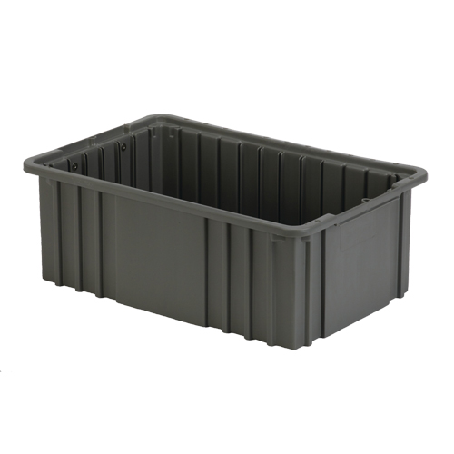 Contenant Divider Box, Poly&eacute;thyl&egrave;ne, 15,5" la x 9,9" p x 6" h, Gris NRZ Safety Inc.