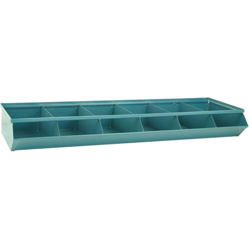 Sectional Bin Units, 100 lbs. Cap., 37" W x 12" D x 4-1/2" H, Blue NRZ Safety Inc.