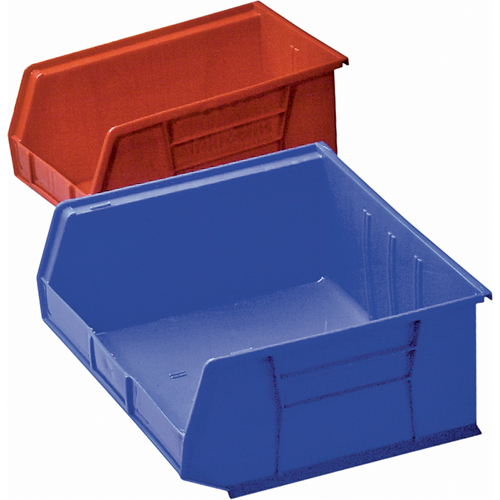 Bac en plastique, 8-1/4" la, 9" h x 18" p, Bleu NRZ Safety Inc.