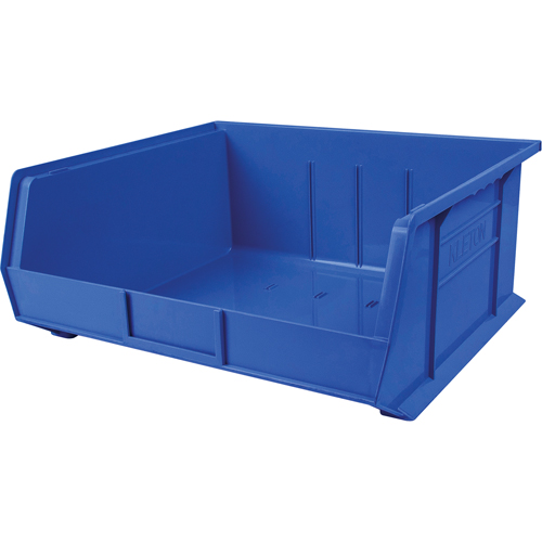 Bac en plastique, 16-1/2" la, 11" h x 18" p, Bleu NRZ Safety Inc.
