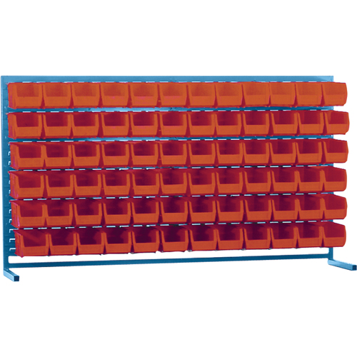 Rayonnage &agrave; persienne avec bacs, 72 bacs, 72" la x 15" p x 40" h NRZ Safety Inc.