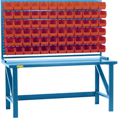 Rayonnage &agrave; persienne avec bacs, 36 bacs, 72" la x 15" p x 40" h NRZ Safety Inc.