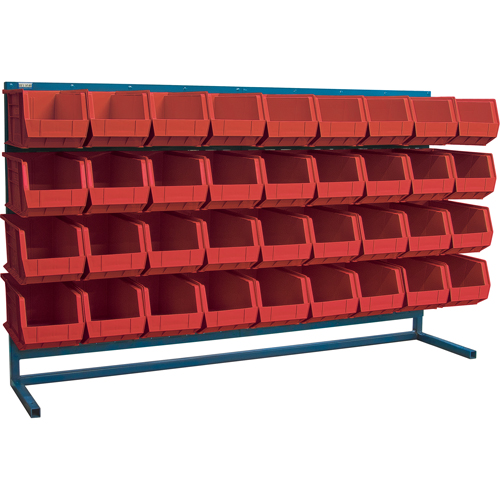 Rayonnage &agrave; persienne avec bacs, 36 bacs, 72" la x 15" p x 40" h NRZ Safety Inc.