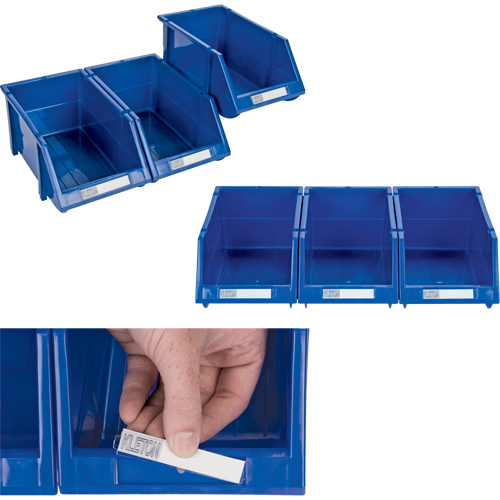 Stack & Hang Bin, 7-7/8" W x 7" H x 17-11/16" D, Blue NRZ Safety Inc.