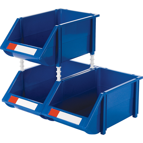 Stack & Hang Bin, 8-3/16" W x 6-3/16" H x 14" D, Blue NRZ Safety Inc.