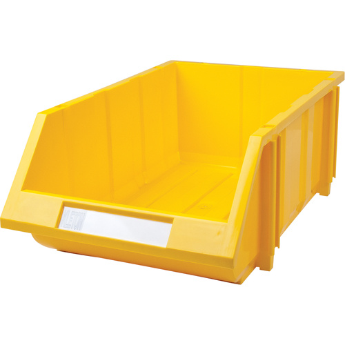 Stack & Hang Bin, 11-13/16" W x 7" H x 17-11/16" D, Yellow NRZ Safety Inc.