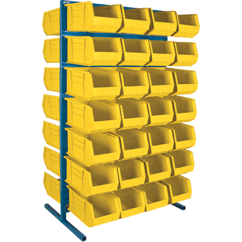 Double-Sided Stationary Bin Rack, 36" W x 24" D x 61" H, 56 Bins NRZ Safety Inc.