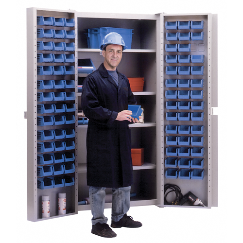 Deep-Door Combination Cabinet, 38" W x 24" D x 72" H, 4 Shelves NRZ Safety Inc.