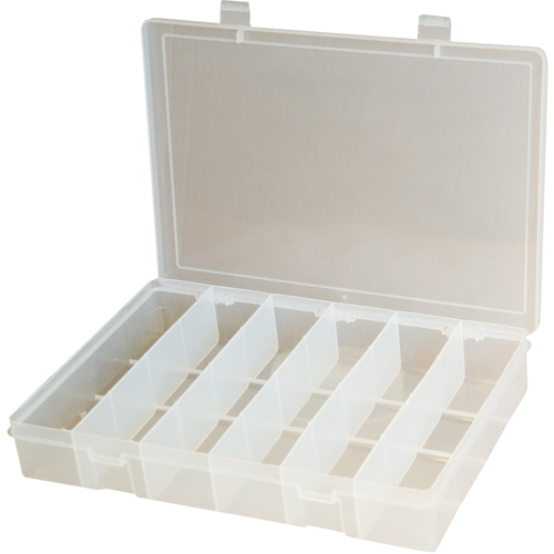 Boîtes &agrave; compartiments compactes en polypropyl&egrave;ne, 11" la x 6-3/4" p x 1-3/4" h, 6 compartiments NRZ Safety Inc.