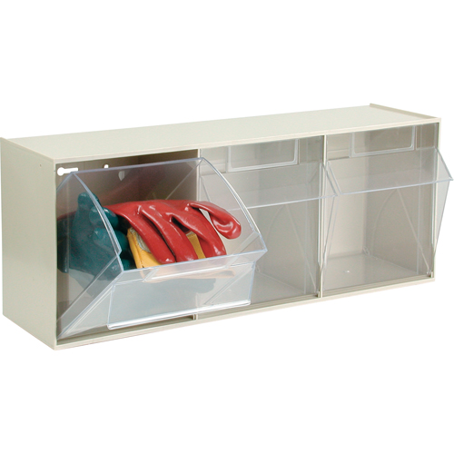 Tip-Out Bins Modular Storage System, 23-5/8" W x 7-3/4" D x 9 1/2" H, 3 Drawers NRZ Safety Inc.