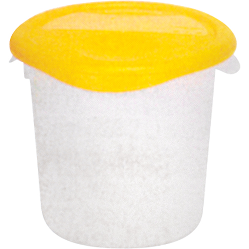 Round Storage Containers, 7-4/5" H x 8-1/2" D, 3.79 L Capacity, Clear NRZ Safety Inc.