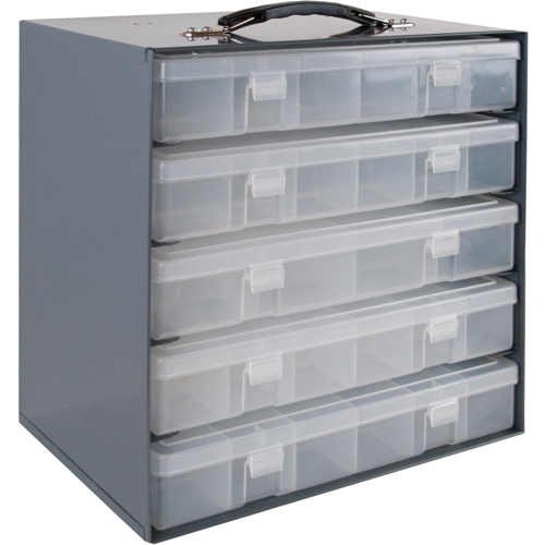 Compartment Box Cabinets, Steel, 5 Slots, 13-1/2" W x 9-1/8" D x 13-1/4" H, Grey NRZ Safety Inc.