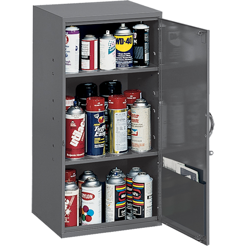 Armoires utilitaires, Acier, 2 Tablettes, 32-3/4" h x 19-7/8" la x 14-1/4" P, Gris NRZ Safety Inc.