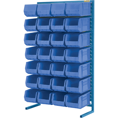 Single-Sided Stationary Bin Rack, 36" W x 12" D x 61" H, 28 Bins NRZ Safety Inc.