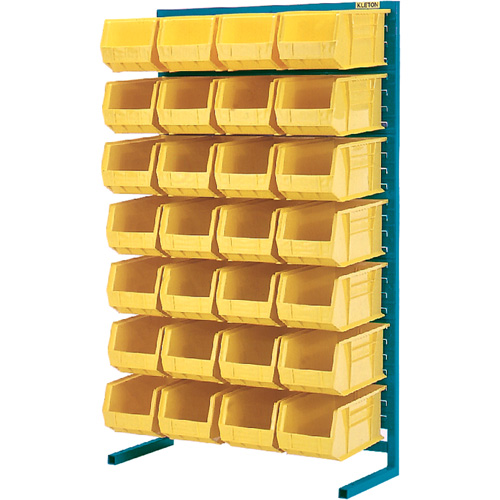 Support stationnaire pour bacs &agrave; un c&ocirc;t&eacute;, 36" la x 12" p x 61" h, 28 bacs NRZ Safety Inc.