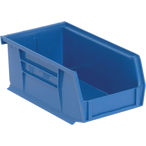Bacs ultra empilable & suspendable, 4-1/8" la, 3" h x 7-3/8" p, Bleu NRZ Safety Inc.