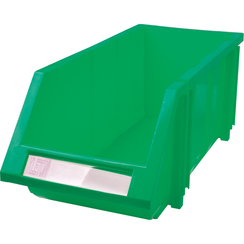 Stack & Hang Bin, 7-7/8" W x 7" H x 17-11/16" D, Green NRZ Safety Inc.