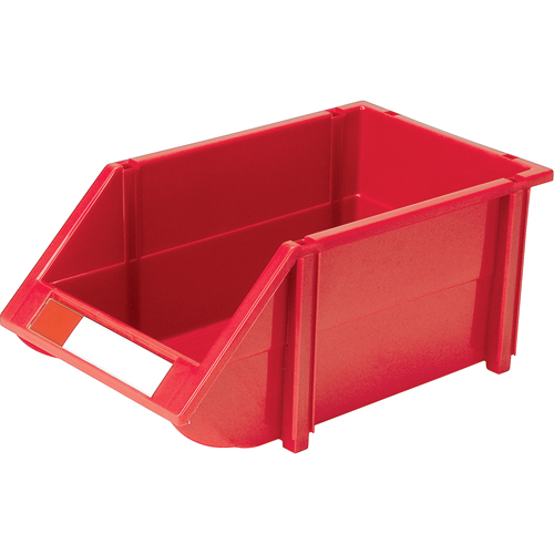 Bac empilable & &agrave; suspendre, 8-3/16" la, 6-3/16" h x 14" p, Rouge NRZ Safety Inc.