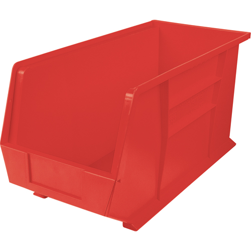 Bacs ultra empilable & suspendable, 8-1/4" la, 9" h x 18" p, Rouge NRZ Safety Inc.