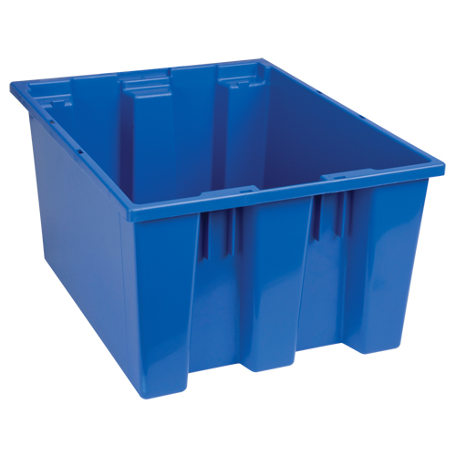 Contenants Stack & Nest, 10" x 19,5" x 15,5", Bleu NRZ Safety Inc.