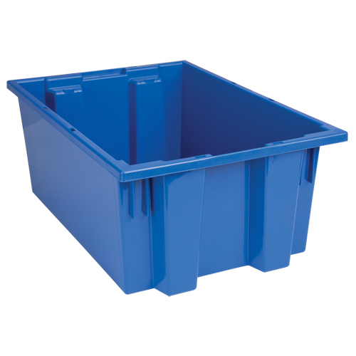Contenants Stack & Nest, 8" x 19,5" x 13,5", Bleu NRZ Safety Inc.