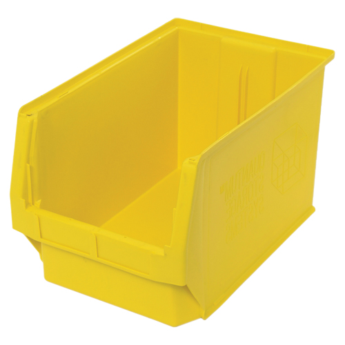 Contenants g&eacute;ants empilables, 12,375" la x 19,75" p x 11,875" h, Jaune NRZ Safety Inc.