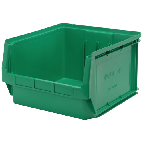 Contenants g&eacute;ants empilables, 18,375" la x 19,75" p x 11,875" h, Vert NRZ Safety Inc.