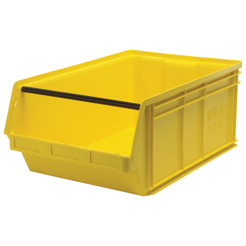 Contenants g&eacute;ants empilables, 18,375" la x 29" p x 11,875" h, Jaune NRZ Safety Inc.