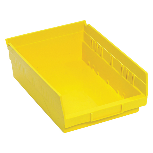Bacs de rangement pour tablettes, 8-3/8" la x 4" H x 11-5/8" p, Jaune, Capacit&eacute; 30 lb NRZ Safety Inc.