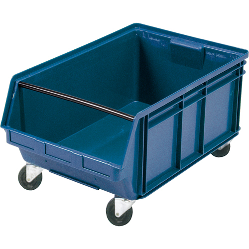 Bac g&eacute;ant empilable et mobile, 11-7/8" ha x 18-3/8" la x 29" p, Capacit&eacute; de 150 lb, Bleu NRZ Safety Inc.