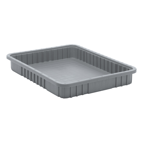 Contenants Divider Box, Plastique, 22,5" la x 17,5" p x 3" h, Gris NRZ Safety Inc.