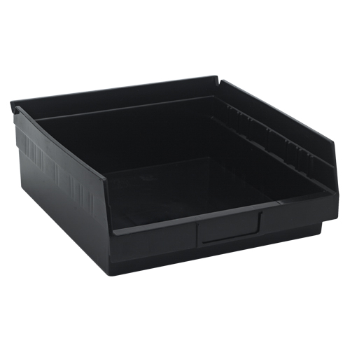 Bac pour &eacute;tag&egrave;re &eacute;conomique, 11-1/8" la, 4" h x 11-5/8" p, Noir NRZ Safety Inc.