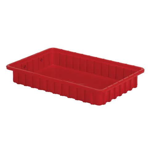 Contenants Divider Box, Poly&eacute;thyl&egrave;ne, 16,5" la x 10,9" p x 2,5" h, Rouge NRZ Safety Inc.