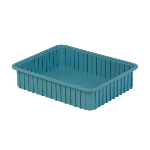 Contenants Divider Box, Poly&eacute;thyl&egrave;ne, 22,4" la x 17,4" p x 5" h, Bleu p&acirc;le NRZ Safety Inc.