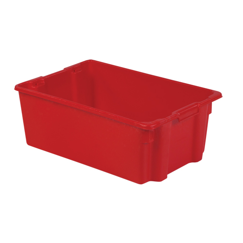 Contenants Stack-N-Nest Polylewton, 10,5" x 28,4" x 18,7", Rouge NRZ Safety Inc.