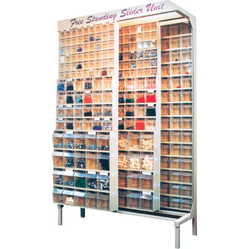 SYST&egrave;ME COULISSANT A/56BACS16"PX74"HX48"LA, 48" la x 18" p x 77" h, 56 bacs NRZ Safety Inc.
