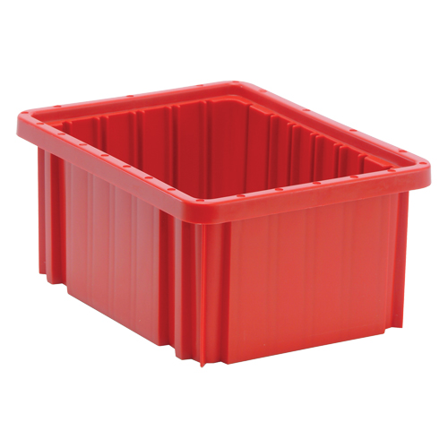 Contenants Divider Box, Plastique, 10,9" la x 8,3" p x 5" h, Rouge NRZ Safety Inc.