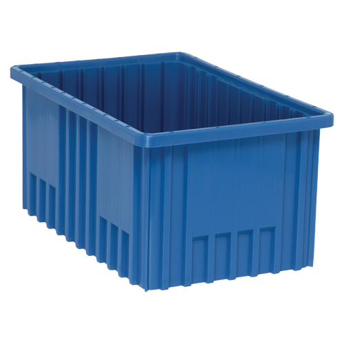 Divider Box&reg; Containers, Plastic, 16.5" W x 10.9" D x 8" H, Blue NRZ Safety Inc.