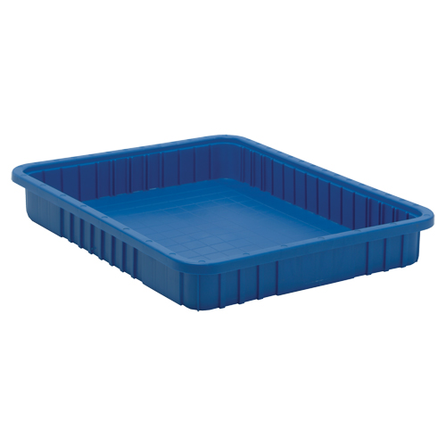 Divider Box&reg; Containers, Plastic, 22.5" W x 17.5" D x 3" H, Blue NRZ Safety Inc.