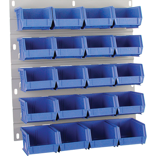 Hanging Panel, 20 Bins, 18" W x 1" D x 19" H NRZ Safety Inc.
